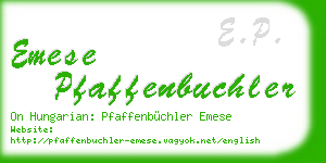 emese pfaffenbuchler business card